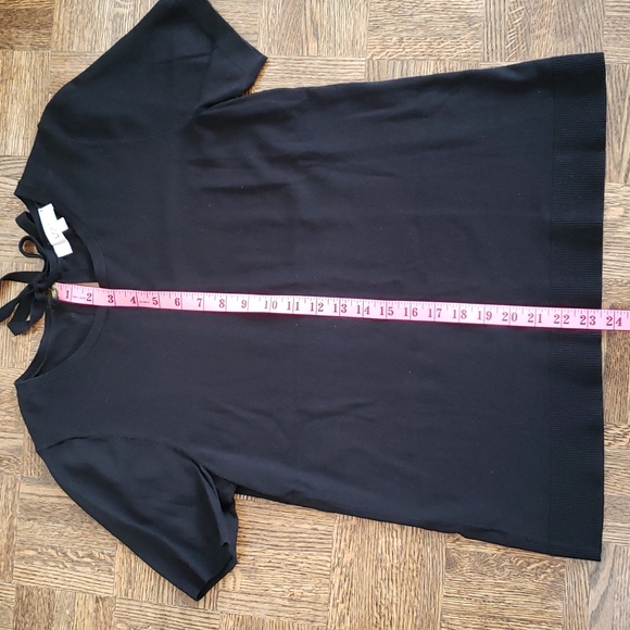 LOFT black tie at back short sleeved sweater - Picture 8 of 10